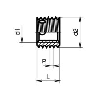 RAMPA Gewindebuchsen Typ BAV Stahl verzinkt gelb M5x7 |...