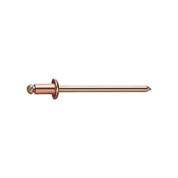 GESIPA Spenglerniete Flachrundkopf Kupfer/Bronze 3,2x8 KL 3-5 | 500 Stück je Packung