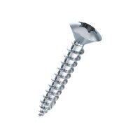 Linsensenk-Spanplattenschrauben T Stahl znb 6x60 | 200 Stück je Packung