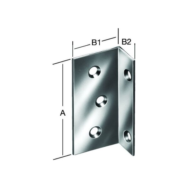bestaPAC Breitwinkel verzinkt 40x40x2 | 10 Stück je Packung