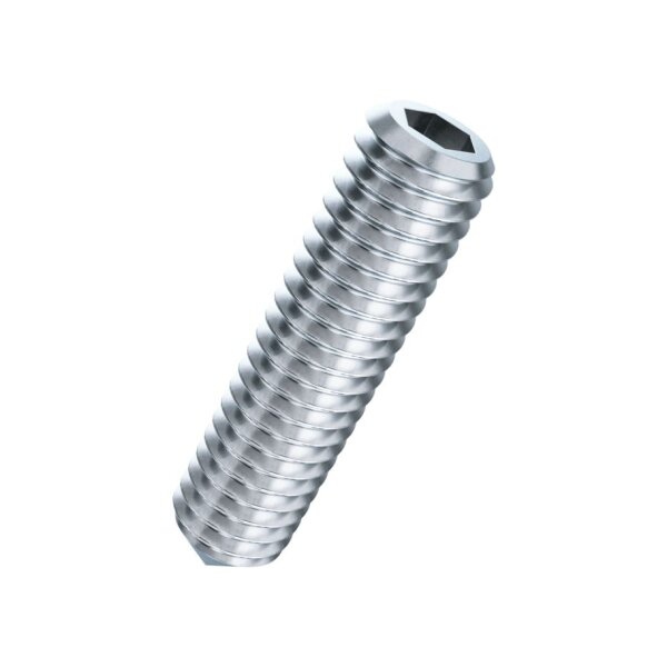 Gewindestifte In-6Kt und Spitze ISO 4027-45H znb M3x5 | 100 Stück je Packung
