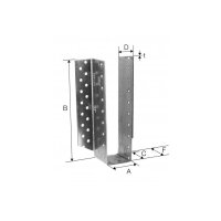 SST Balkenschuh Typ BSD einteilig Stahl fzn 120x320x2 |...