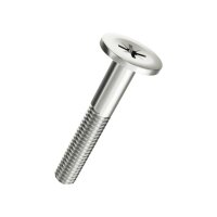 Möbelgriffschrauben Tellerkopf vernickelt M4x35mm |...
