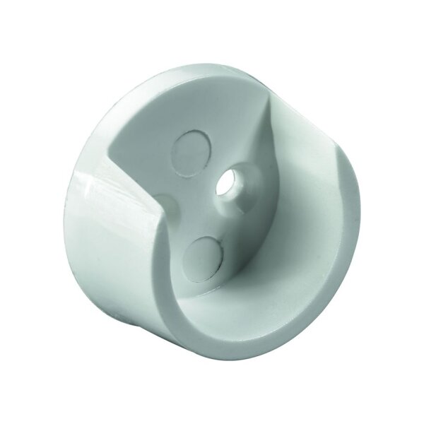 Hettich Schrankrohr-Lager, für Rundrohr Ø 20mm, weiss | 5 Stück je Packung
