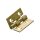 Hettich Scharnier 25 x 19 mm, Messing matt | 5 Stück je Packung
