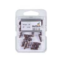 Hettich Tablarträger Ø 5 mm, Duplo, Brüniert | 5 Stück je Packung