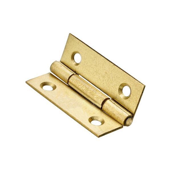 Hettich Scharnier 40 x 25 x 1 mm, vermessingt | 5 Stück je Packung