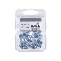 Hettich Tablarträger Ø 5 mm, mit Löffelauflage, verzinkt | 5 Stück je Packung