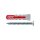 fischer DUOPOWER Universaldübel Nylon grau/rot mit Schraube 5x25 | 50 Stück je Packung