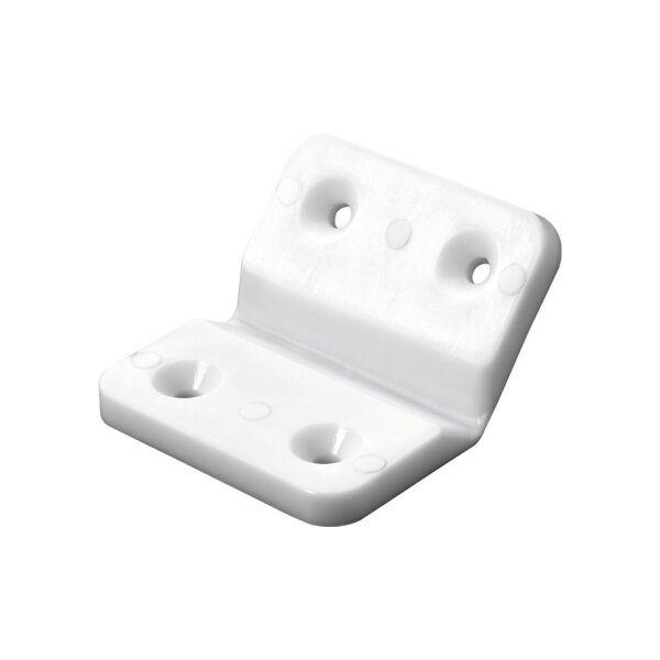 Hettich Eckverbinder 50 x 40 x 4 mm, weiss | 25 Stück je Packung