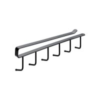 Hettich Hakenleiste 265 x 72 x 15 mm, schwarz | 5...