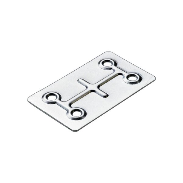 Hettich Verbindungsblech 40 x 66 mm, verzinkt | 25 Stück je Packung