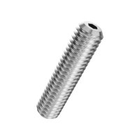 Gewindestifte In-6Kt mit Kegelstumpf ISO 4026-A2 M3x3 |...