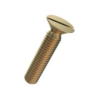 Senkschrauben mit Schlitz DIN 963A-Messing M 5x12 | 100...